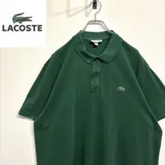超人気❗️ラコステ　ワンポイントロゴポロシャツ　3XL 90s刺繍古着希少レア半袖
