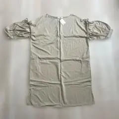 ワンピース　袖ギャザー　ベージュ　Fサイズ　未使用のサムネイル