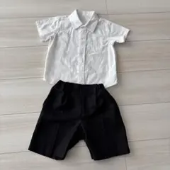 フォーマルシャツとショートパンツセット 90cm