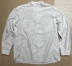 グリーンレーベル オックスフォードバンドカラー 長袖シャツ M