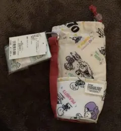 スヌーピー 50年代 ペットボトルカバー ROOTOTE 赤