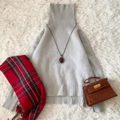 ジャーナルスタンダード ウール カシミヤ タートルネックニットプルオーバー