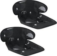 チャイルドシート防水シート 通気性 滑り止め 丸洗い可 ブラック 2個セット