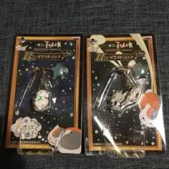 夏目友人帳 一番くじ Ｈ賞　星空ストラップ　ニャンコ先生　2個セット