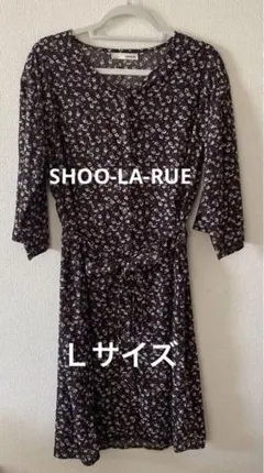 SHOO-LA-RUE ワンピース　七分袖　花柄　Lサイズのサムネイル