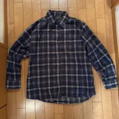 【一点物】USEDオンブレチェックシャツ長袖オールドデザイン人気ネルシャツSK8