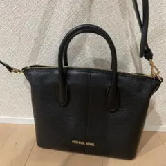 MICHAEL KORS ブラック レザー バッグ