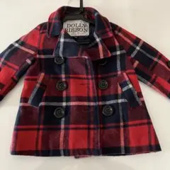 ★DOLLY RIBBON チェック柄コート　80cm★
