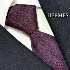 エルメス ネクタイ シェーヌダンクル マイヨン ハイブランド 高級 フランス製