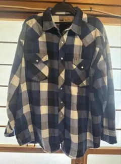 90s BIG MAC チェック柄 ウエスタン ヘビーフランネルシャツ XXL