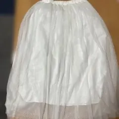 ハニーズ　チュールスカート　ドット　ロングスカート