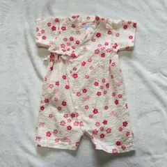 値下げ【24時間以内発送】ミキハウス ファースト 和柄 甚平オール60-70