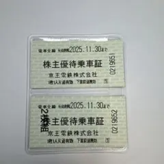 京王電鉄　株主優待乗車証　期限切れ