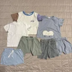 まとめ売り　ベビー　80cm 夏服　Tシャツ　ハーフパンツ　男の子　バースデイ