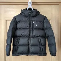 ポロ・ラルフ・ローレン フード付きダウンジャケット ブラック 130cm