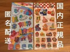 新品未開封　ぷっくりシートステッカー　プラザ　ケアベア　スポンジボブ　匿名配送