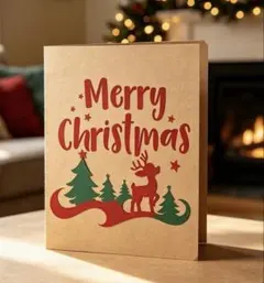 カッティングダイ【クリスマス サンタそり】ダイカット/アルバム