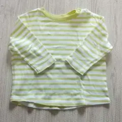 ユニクロ ボーダー 長袖 カットソー ロンT 90