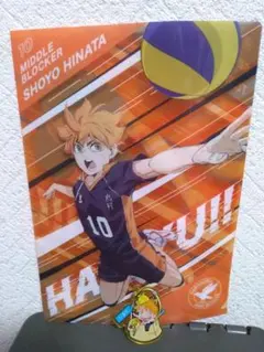 ハイキュー　アクリルバッグマスコット　日向翔陽　クリアファイルおまけ付