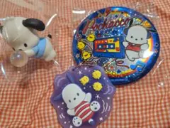 ポチャッコ 缶バッジ アクリルチャーム フィギュア セットのサムネイル