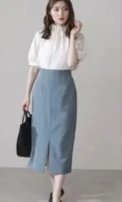 ★美品★ エヌナチュラルビューティーベーシック タイトロングスカート