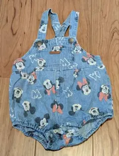 フタフタ、Disney Baby ミッキー・ミニー柄オーバーオール 80cm