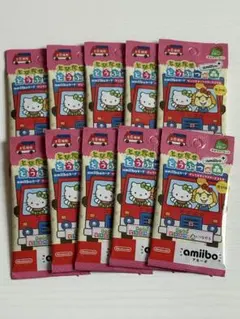 10パック どうぶつの森amiibo+カード サンリオ