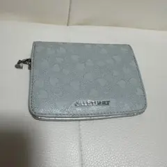 JILLSTUART ジル　財布　二つ折り　ハート柄　水色のサムネイル