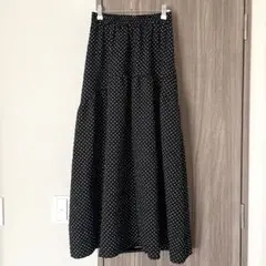 【新品未使用】しまむら shimamura ドット柄ロングスカート