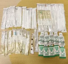 ⭐︎掃除やトラベル用に⭐︎使い捨て歯ぶらし40本 マウスウォッシュ10個　まとめ売り