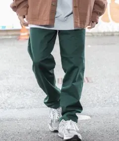 【完売品】WEGO シェフパンツ(チノパンツ)グリーン 緑 イージーパンツのサムネイル