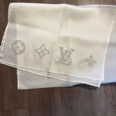 未使用◇ルイヴィトン オーガンジー モノグラム ストール シルク