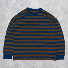 OLD UNIQLO l/s tee border 00s y2k 紺タグ XL - メルカリ