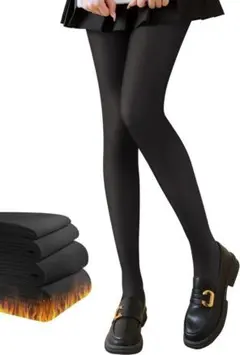 [ＣＨＡＭＯＫＡ] 透け感 タイツ 裏起毛 ストッキング 極暖防寒 美脚タイツ