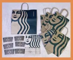 【スターバックス】ショッパー 紙袋　カップホルダー　15点セット