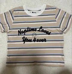 Naptime.刺繍Tシャツ ボーダー - メルカリ