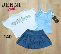 新品　水着　女の子　ジェニィ　jenni　セパレート　レイヤード　140　水色