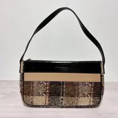 ✨激レア✨BURBERRY アクセサリーポーチ ワンショルダーバッグ ツイード ✨激レア✨BURBERRY アクセサリーポーチ ワンショルダーバッグ