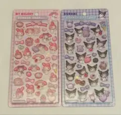 正規品　サンリオ　クロミ　マイメロ　ボンボンドロップシール　2枚セット