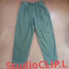 オリーブグリーン カジュアルパンツ Lサイズ