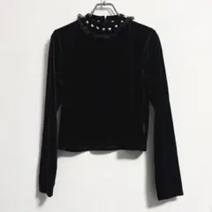 Jamieエーエヌケー スタッズベロアトップス