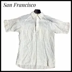 San Francisco 麻100% 半袖シャツ チェック 日本製 リネンのサムネイル