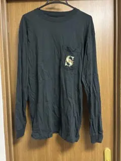 old stussy ロンT ブラック 迷彩