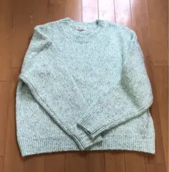 ミントグリーン ニットセーター 美品　スタディオクリップ