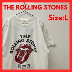 【即日発送】古着　バンドTシャツ　ローリング・ストーンズ　メンズ　L