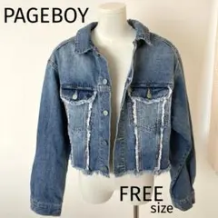 デニムジャケット Gジャン ダメージ加工 お洒落 韓流 FREEサイズのサムネイル