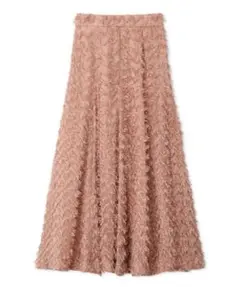SNIDEL ジャガード フレアスカート ピンク