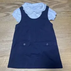 コムサデモード フォセット ワンピース 100 女の子 フォーマル ネイビー