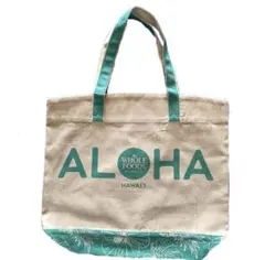 ホールフーズ　ハワイ限定 トートバッグ　エコバッグ ALOHAのサムネイル