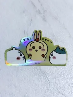 ハチワレ　うさぎ　ちいかわ寿司　ホログラムステッカー